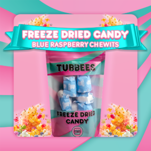 Tubbees Chewits Blue Raspberry Freeze Dried Candy