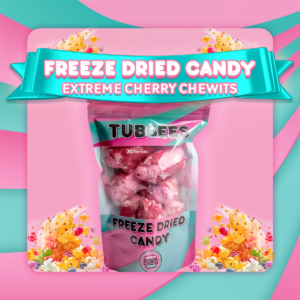 Tubbees Chewits XTREME Cherry Freeze Dried Candy