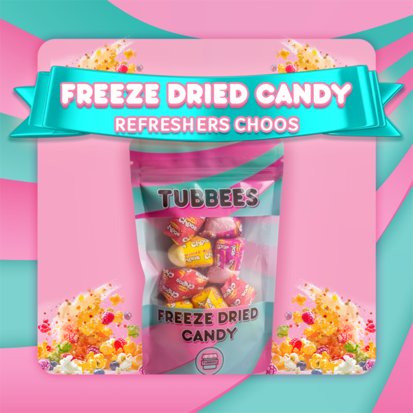 Tubbees Refresher Choos Freeze Dried Candy